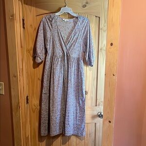 Madewell Gray Midi Dress
